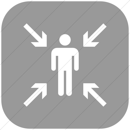 Flat Rounded Square White On Light Gray Iconathon