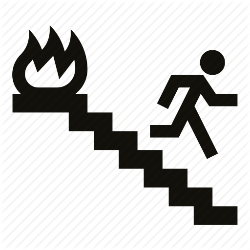 Do Not Use Elevator, Emergency Exit, Escape, Evacuation, Fire