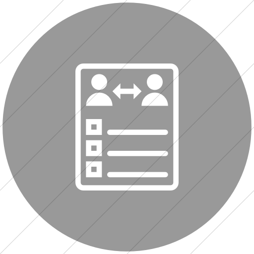 Flat Circle White On Light Gray Iconathon Peer