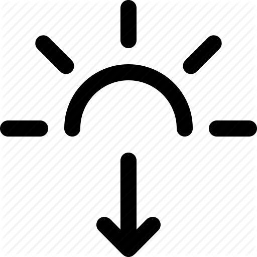 Evening, Night, Sun Down, Sunset, Weather Icon