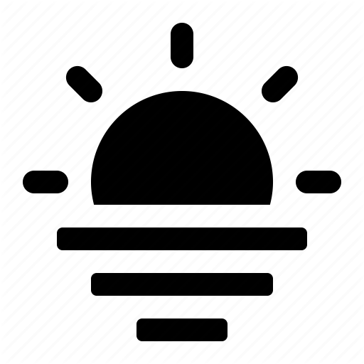 Evening, Morning, Shadow, Sun, Sunrise, Sunset Icon