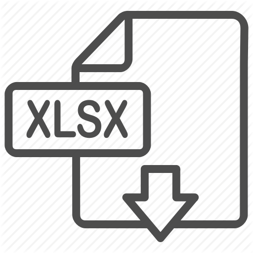 Document, Download, Excel, File, Xlsx Icon
