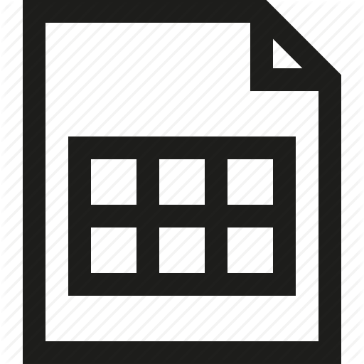 Document, Excel, File, Table Icon