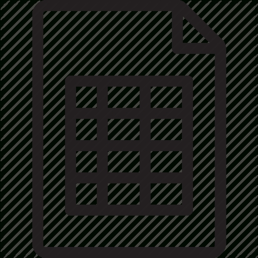 Excel Template Icon Png