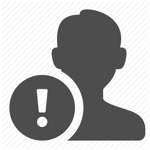 Exclamation Mark, Man, User, Warning Icon