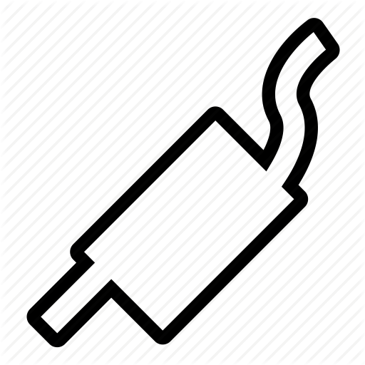 Car, Exhaust, Muffler, Pipe Icon
