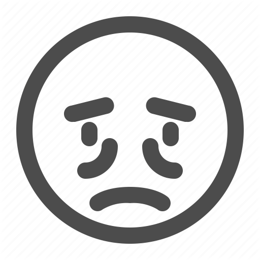 Depressed, Emoji, Emoticon, Exhausted, Sad Icon