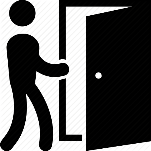 Home Entrance Door Exit Gateway House Icon Interior