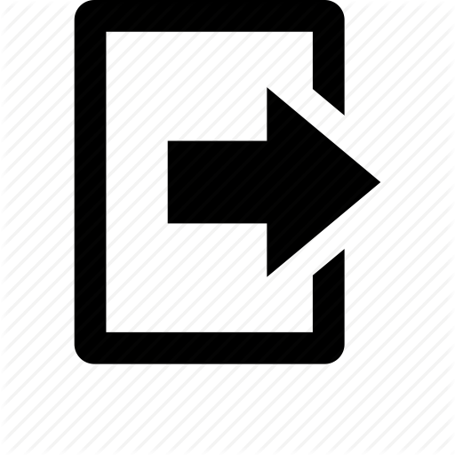 Access, Basic, Enter, Exit, Login, Logout, Office Icon