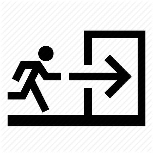 Signs Vector Emergency Exit Transparent Png Clipart Free