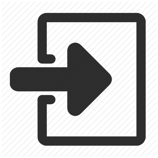 Exit, Log, Sign Icon