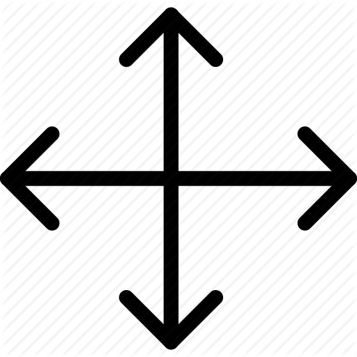 All, Arrow, Diagram, Direction, Expand, Move Icon