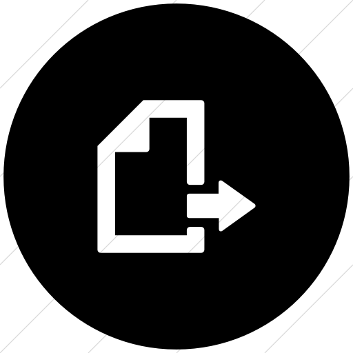 Flat Circle White On Black Foundation