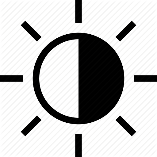 Brightness, Contrast, Exposure, Light, Photography, Sun, Weather Icon