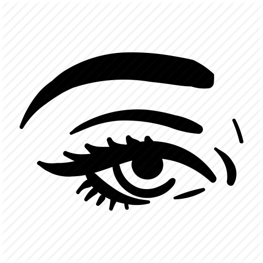 Eye, Girl Eye, Look, See, Sight, View, Vision Icon