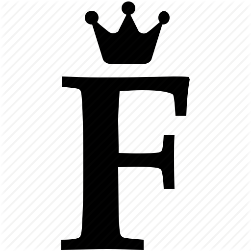 Alphabet, Crown, English, F, Letter, Royal Icon