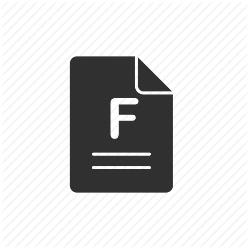 F, Failed, Letter, School, Test Result Icon
