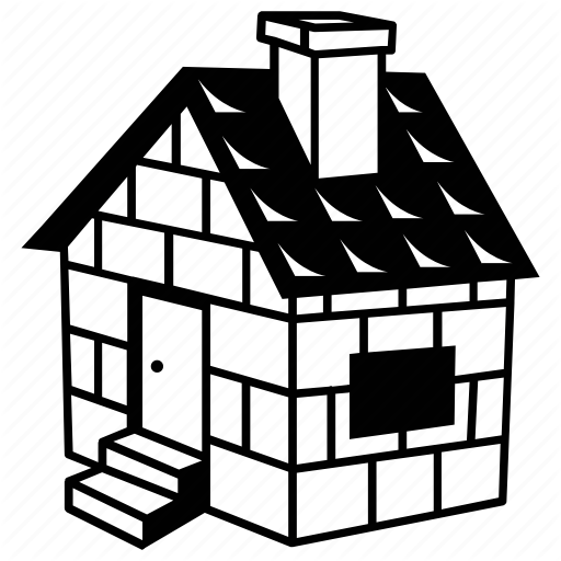 Brick, Cottage, Home, House, Small, Three Little Pigs Icon