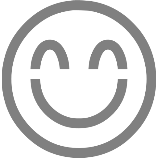 Gray Emoticon Icon