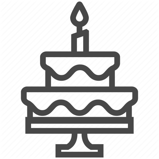 Birthday, Cake Icon