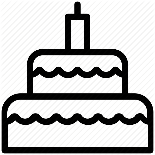 Birthday Cake, Cake, Dessert, Food, Party Cake Icon