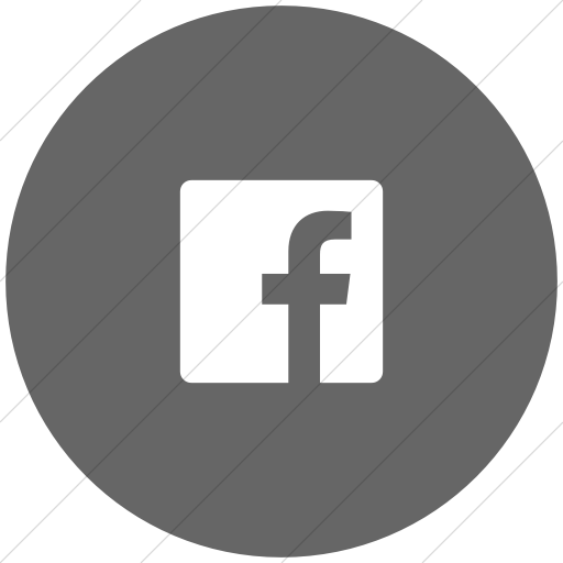 Flat Circle White On Gray Foundation Social Facebook Icon