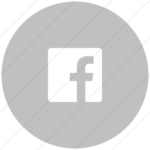 Flat Circle White On Silver Foundation Social