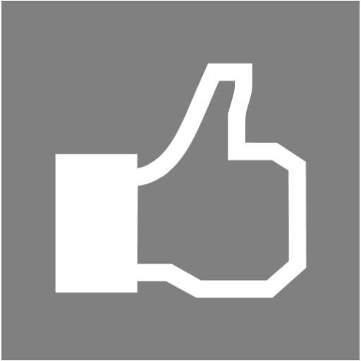 Gray Facebook Like Icon