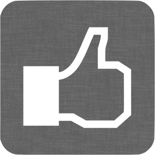 Grey Wall Facebook Like Icon