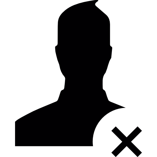 Contact Erase Symbol For Facebook Icons Free Download