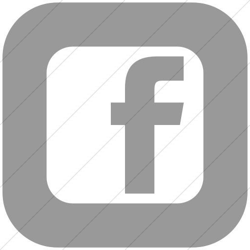 Flat Rounded Square White On Light Gray Social Media