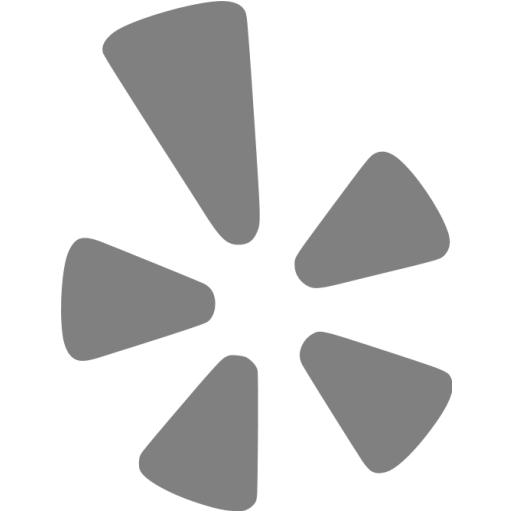 Yelp Facebook Icon Grey