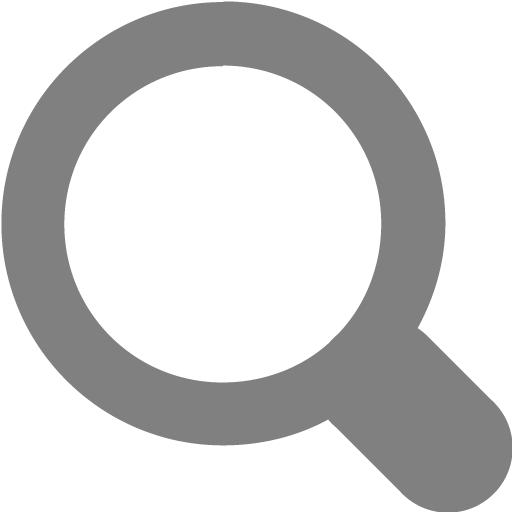 Gray Magnifying Glass Icon