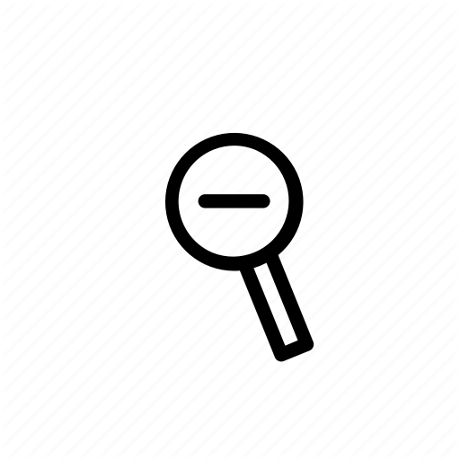 Cursor, Less, Magnifying Glass, Zoom Icon
