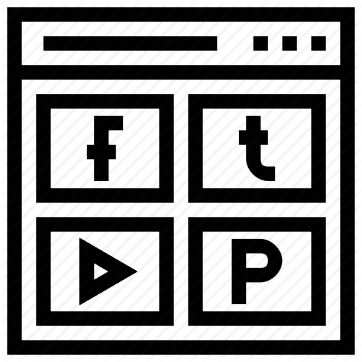 Facebook, Like, Page, Pintrest, Profile, Twetter, Youtube Icon