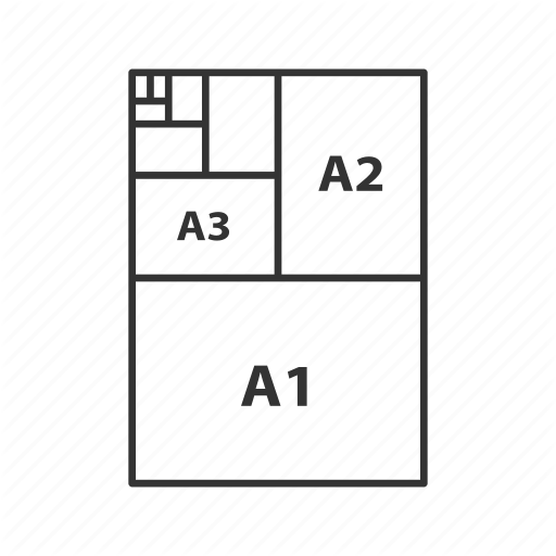 Format, Layout, Page, Paper, Sheet, Size, Template Icon