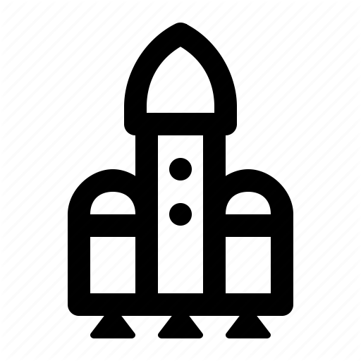 Falcon, Heavy, Launch, Rocket, Space, Startup Icon