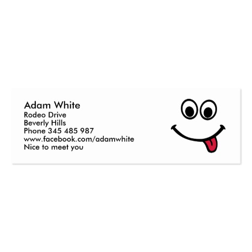 Smiley Face Business Card Templates Bizcardstudio