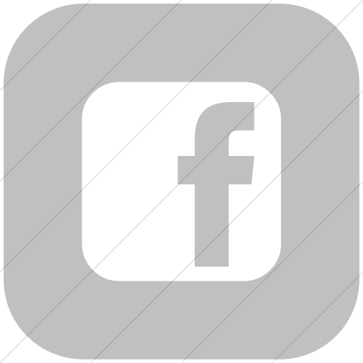 Flat Rounded Square White On Silver Bootstrap Font