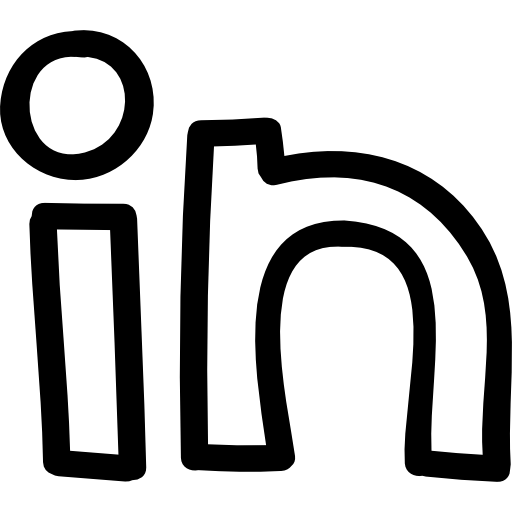 Awesome Linkedin Logo Hand Drawn Outline Free Social Icons This