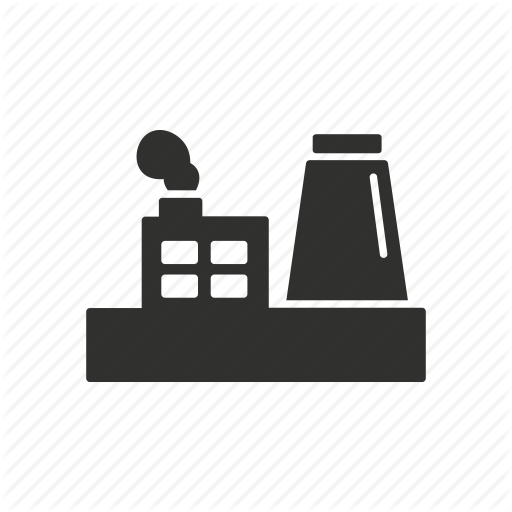 Building, Estate, Factory, Industrial Building Icon