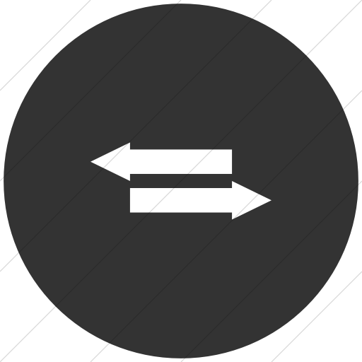 Flat Circle White On Dark Gray Iconathon Fair Trade Icon