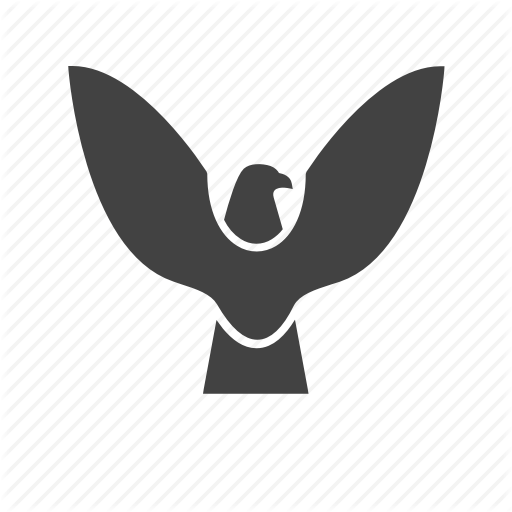 Bird, Eagle, Falcon, Flying, Sky, Wing Icon