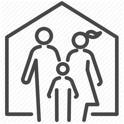Family, Group, Happy, Home, People Icon
