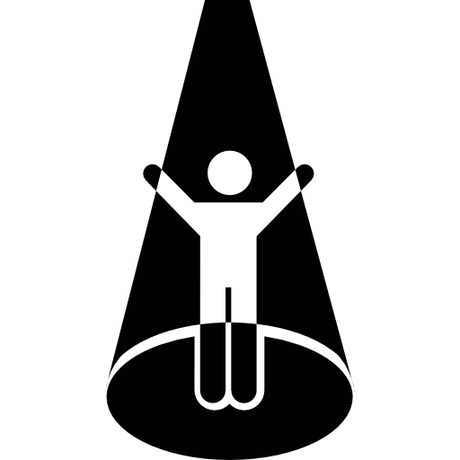 Famous Person Under Light Focus Icons Free Download