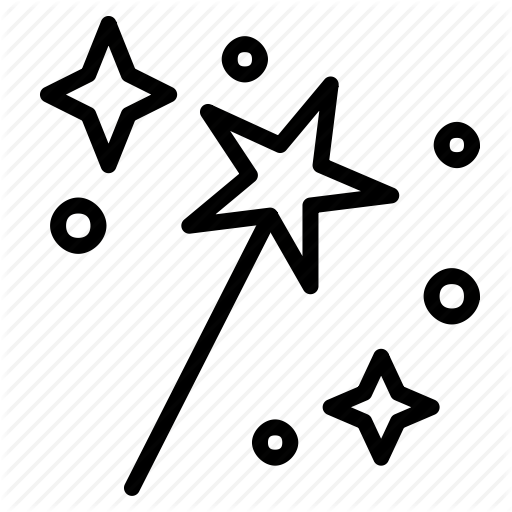 Fantasy, Magic, Magician, Star, Wand, Witch Icon