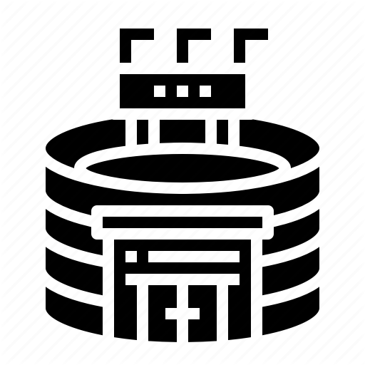 Building, Football, Soccer, Sport, Stadium Icon