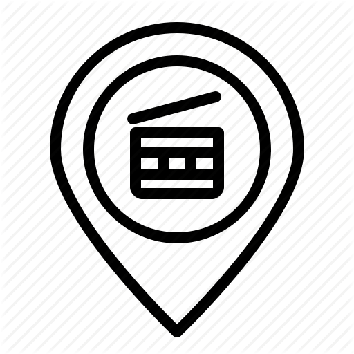 Cinema, Location, Map, Marker, Movie, Pin, Theatre Icon