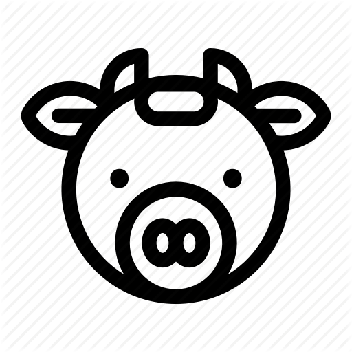 Agriculture, Animal, Cow, Farm Icon