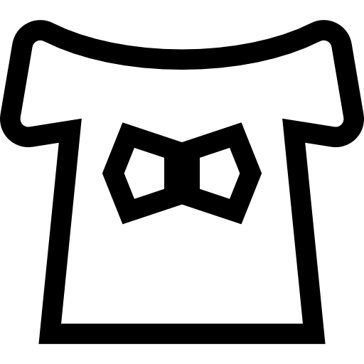 Fashion Bow Black Icon